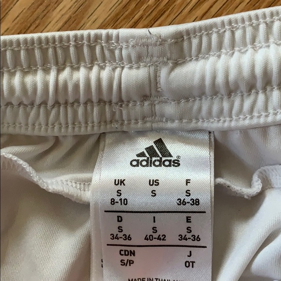 White Adidas soccer shorts size small - Picture 2 of 3
